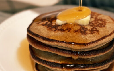 Banana Oatmeal Pancakes