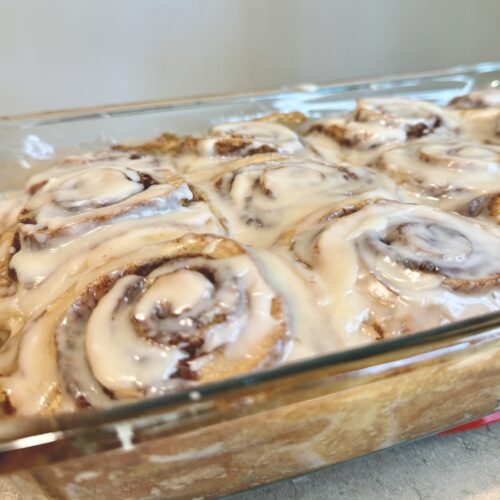 These cinnamon rolls won't last long