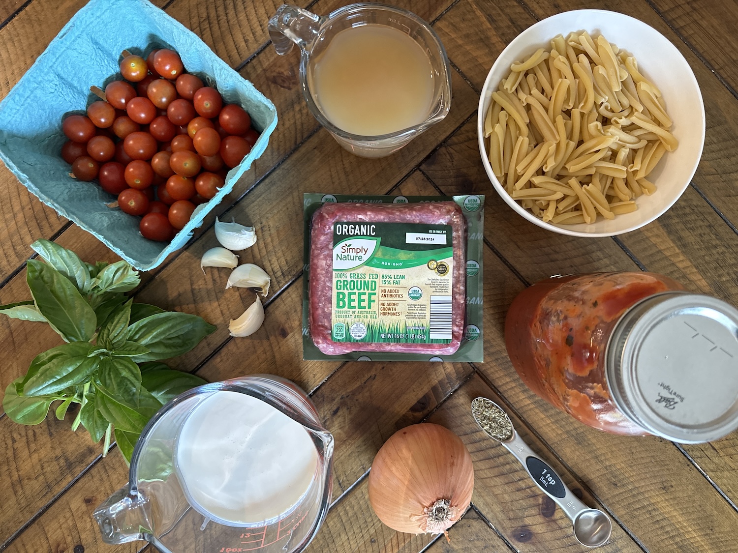 One pot creamy rigatoni ingredients