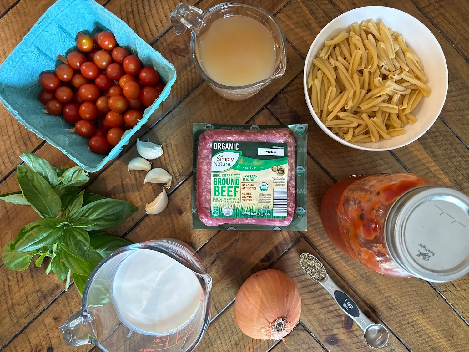 Ingredients-Creamy Pasta
